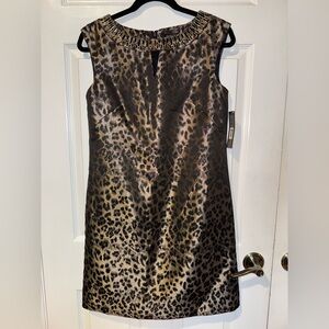TAHARI Leopard Print Dress